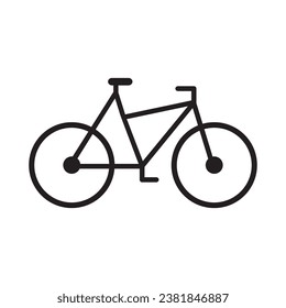 Plantilla de logotipo vectorial de icono de bicicleta. 
