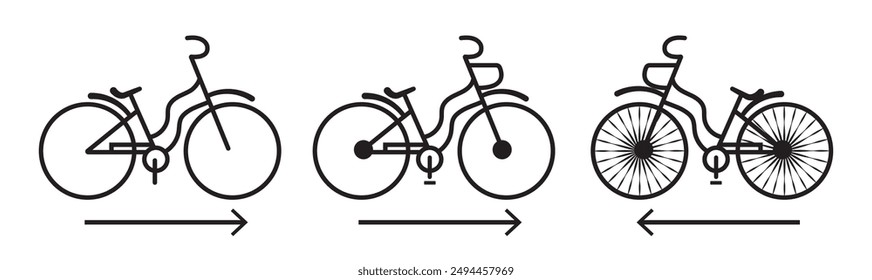 bicycle  icon vector logo template