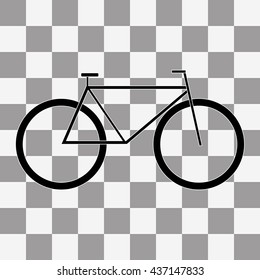 Bicycle icon Vector on a transparent
