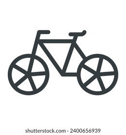 Vector de icono de bicicleta en diseño de moda