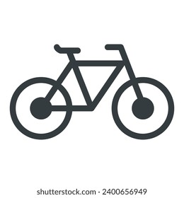 Vector de icono de bicicleta en diseño de moda