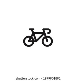 bicycle icon vector on a white background