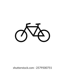 bicycle icon vector on white background