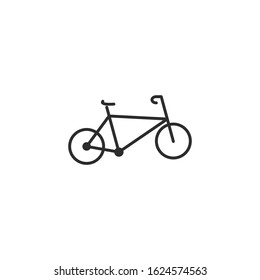 Bicycle Icon vector sign isolated for graphic and web design. Bicycle symbol template color editable on white background.