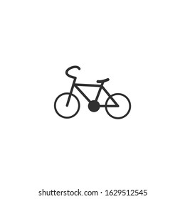 Bicycle Icon vector sign isolated for graphic and web design. Bicycle symbol template color editable on white background.