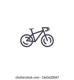 bicycle Icon vector sign isolated for graphic and web design. bicycle symbol template color editable on white background.