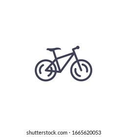 bicycle Icon vector sign isolated for graphic and web design. bicycle symbol template color editable on white background.