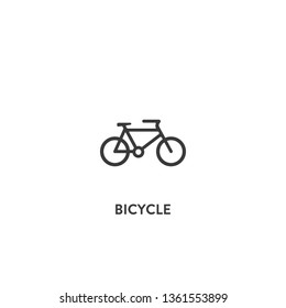 bicycle icon vector. bicycle sign on white background. bicycle icon for web and app