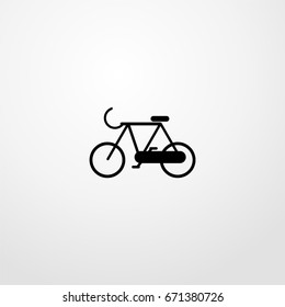 bicycle icon. vector sign symbol on white background