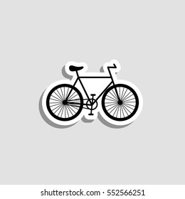 Bicycle  icon - vector  sticker
