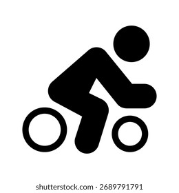 Ilustração de design de símbolo de vetor de ícone de bicicleta