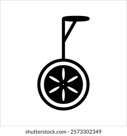 Bicycle icon bicycle vector symbol, Modern bicycle icon one wheel and editable, on white background