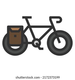 BICYCLE Icon Vektorsymbol Einfaches Design für die Verwendung in Grafiken Web Report Logo Infografiken