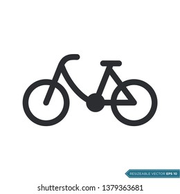 Bicycle Icon Vector Template Illustration Design