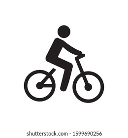 bicycle icon, vector trendy design