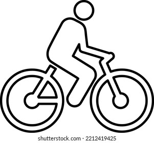 bicycle icon, vector trendy design on white background..eps