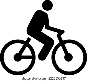 icono de bicicleta, diseño de moda vectorial sobre fondo blanco..eps