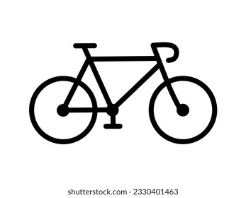 bicycle icon vector in trendy design