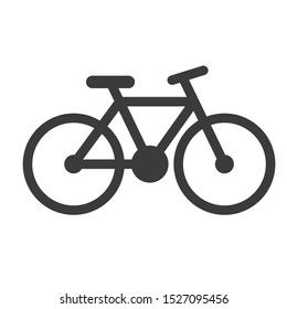 Bicycle Icon Vector. Using a bicycle Is exercise Reduce the use of resources for the world.