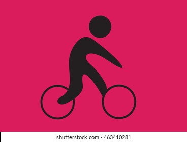 Bicycle Icon. Vector Icon. Web