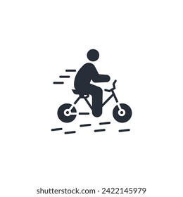 bicycle icon. vector.Editable stroke.linear style sign for use web design,logo.Symbol illustration.