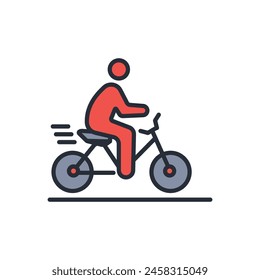 bicycle icon. vector.Editable stroke.linear style sign for use web design,logo.Symbol illustration.