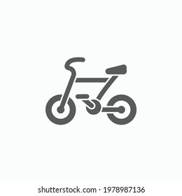 bicycle icon, vehicle vector, transport illustration