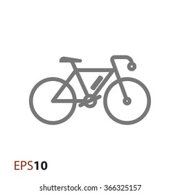 Bicycle icon for web and mobile