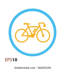 Bicycle icon for web and mobile