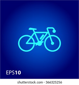 Bicycle icon for web and mobile