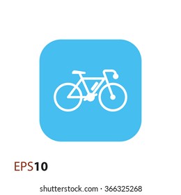 Bicycle icon for web and mobile