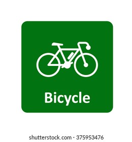 Bicycle icon for web and mobile