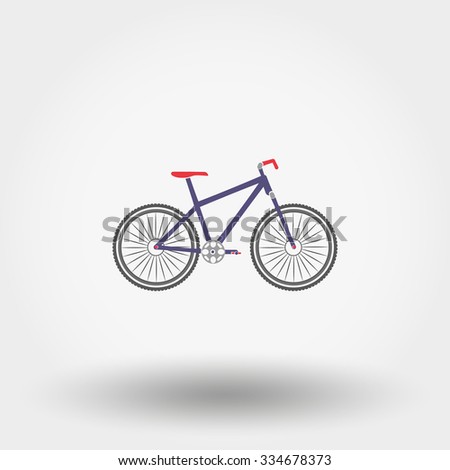Bicycle. Icon for web and mobile application. Vector illustration on a white background.