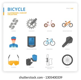 Bicycle icon for website, application, printing, document, poster design, etc.