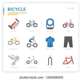 Bicycle icon for website, application, printing, document, poster design, etc.