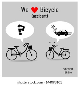 bicycle icons with grey background ,vector