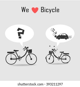 bicycle icons with grey background ,vector illustration