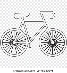bicycle icons isolated on white background. Modern and editable bicycle icon. Simple icon vector illustration. EPS 10.
