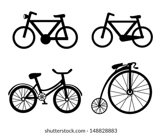 bicycle icons over white background vector illustration 