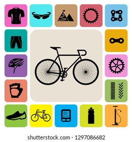 Bicycle icons set,illustration eps 10