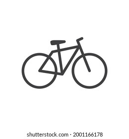 Bicycle icons vector. Cycling concept. Clipart symbol isolated on white background. Flat design. Trendy flat style for graphic design, logo, website, social media, ui, mobile app, EPS10