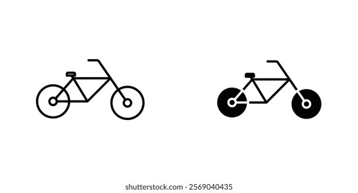 Bicycle icons vector graphic pack