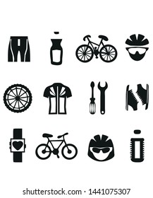 
Bicycle Icons vector symbol icon