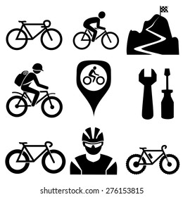 Bicycle icons.vector