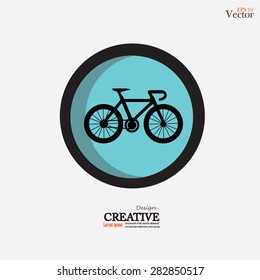 Bicycle icon.vector illustration.