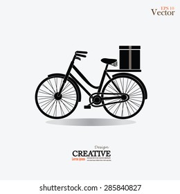 Bicycle icon.vector illustration.