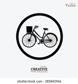 Bicycle icon.vector illustration.