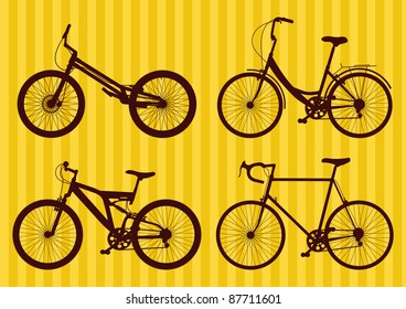 Bicycle illustration collection