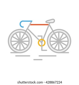 Bicycle Illustration - Flat Icon