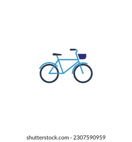 Bicycle, illustration geometric symbol simple logo vector